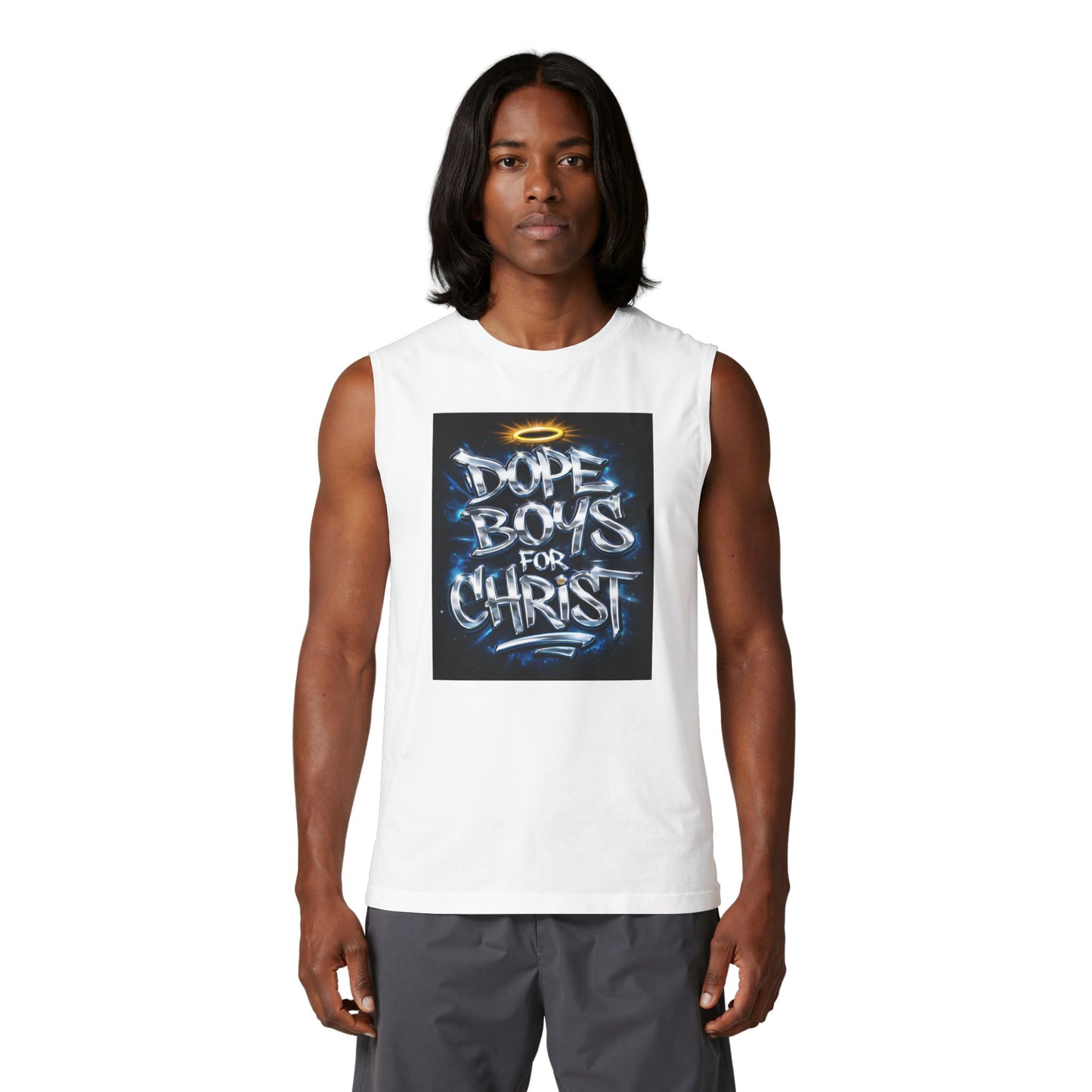 Muscle Tank — "Dope Boys for Christ" Street-Style Christian Graphic Tank