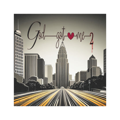 God Got Me2 Car Magnet, Inspirational Magnet for Cars, Christian Gift, Faith-Based Car Decor, Unique Automotive Accessories
