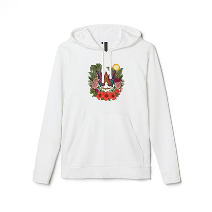 Butterfly Prayer Hoodie — Botanical Sunrise Graphic Hoodie