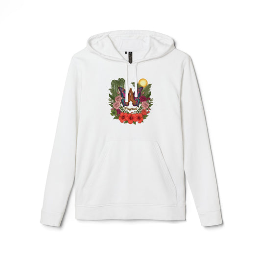 Butterfly Prayer Hoodie — Botanical Sunrise Graphic Hoodie