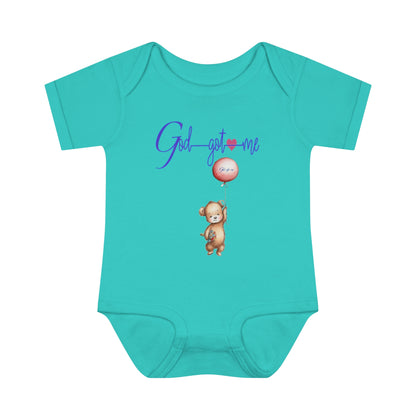 God Got Me Infant Baby Rib Bodysuit