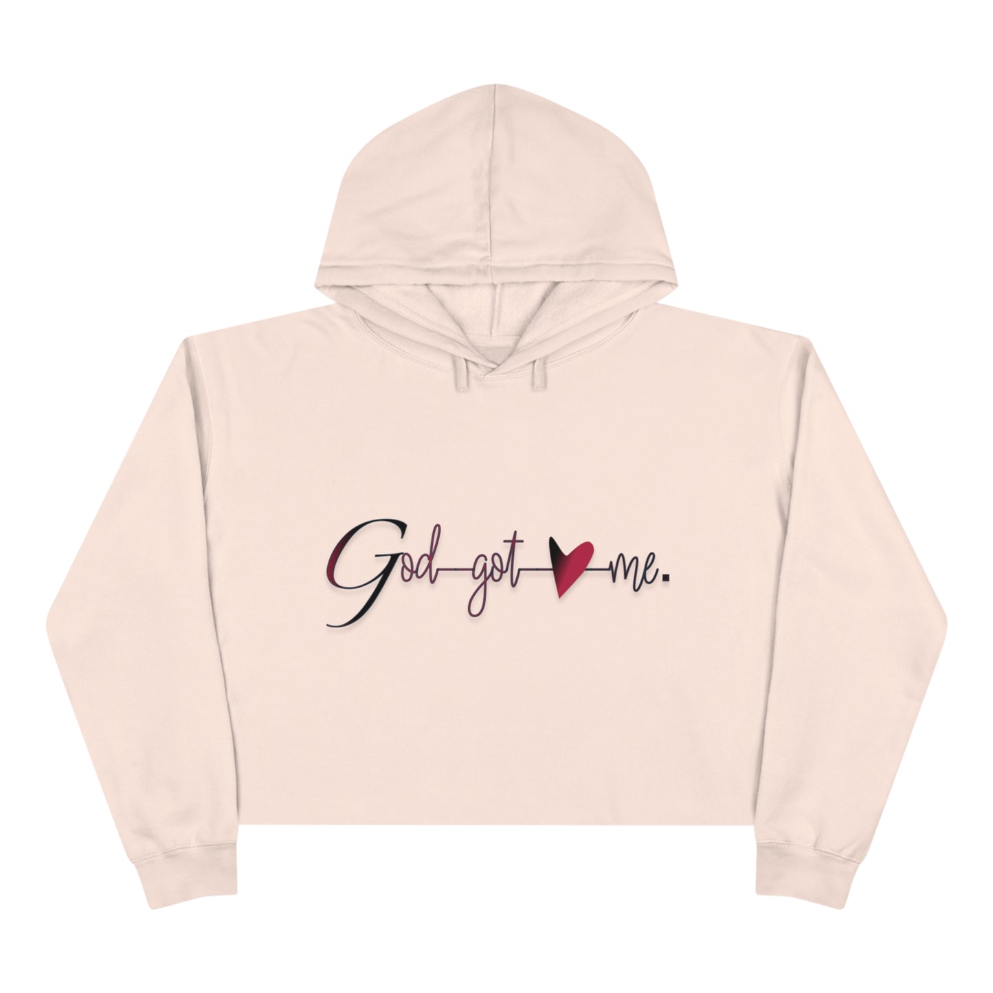 God Got Me Crop Hoodie