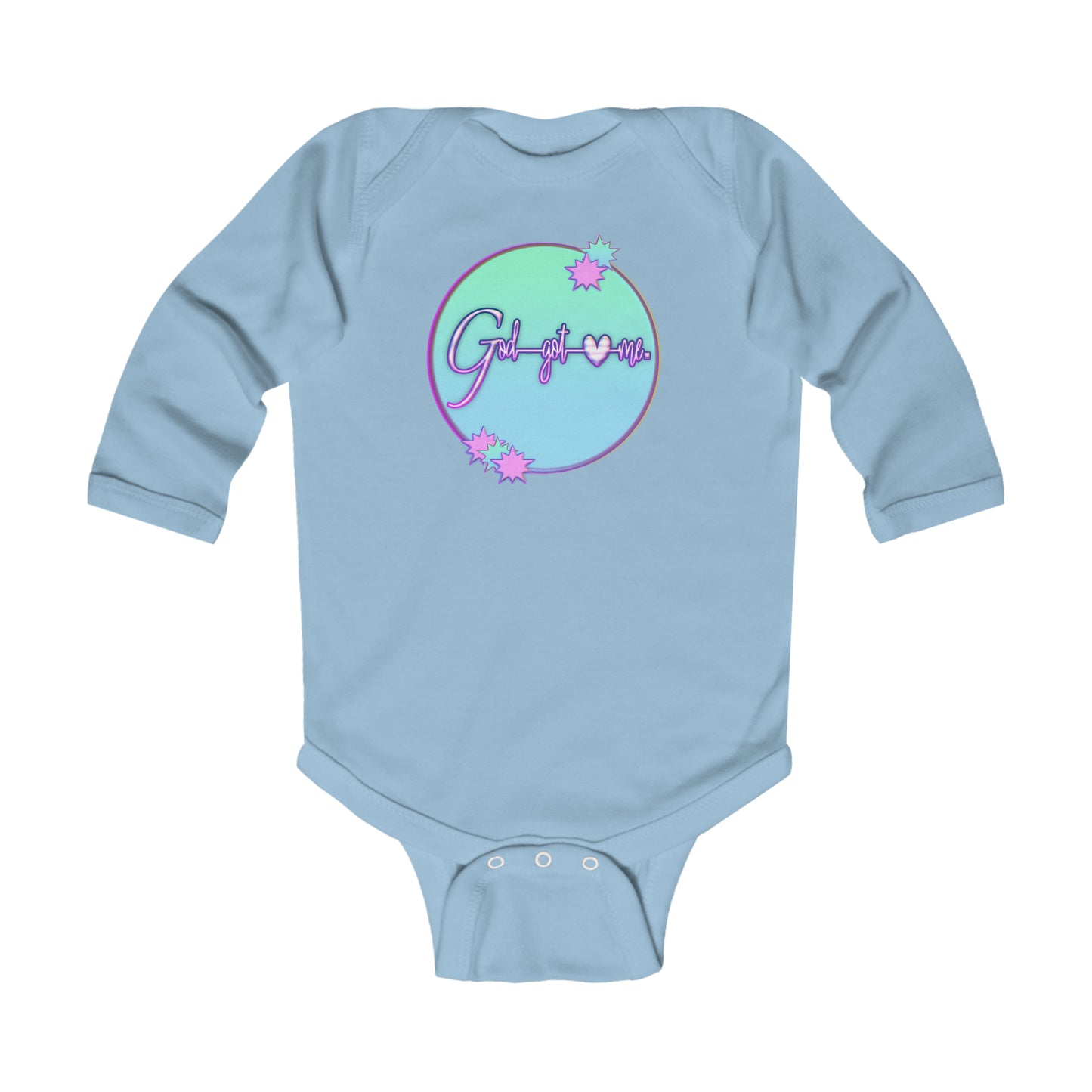 God Got Me Infant Long Sleeve Bodysuit